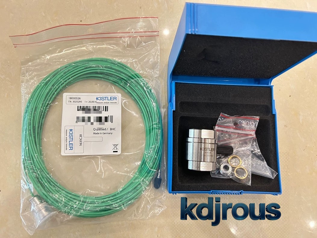 1 SET KISTLER 9343A Pressure sensor+18000526 Connection Cables VIA FedEx/DHL