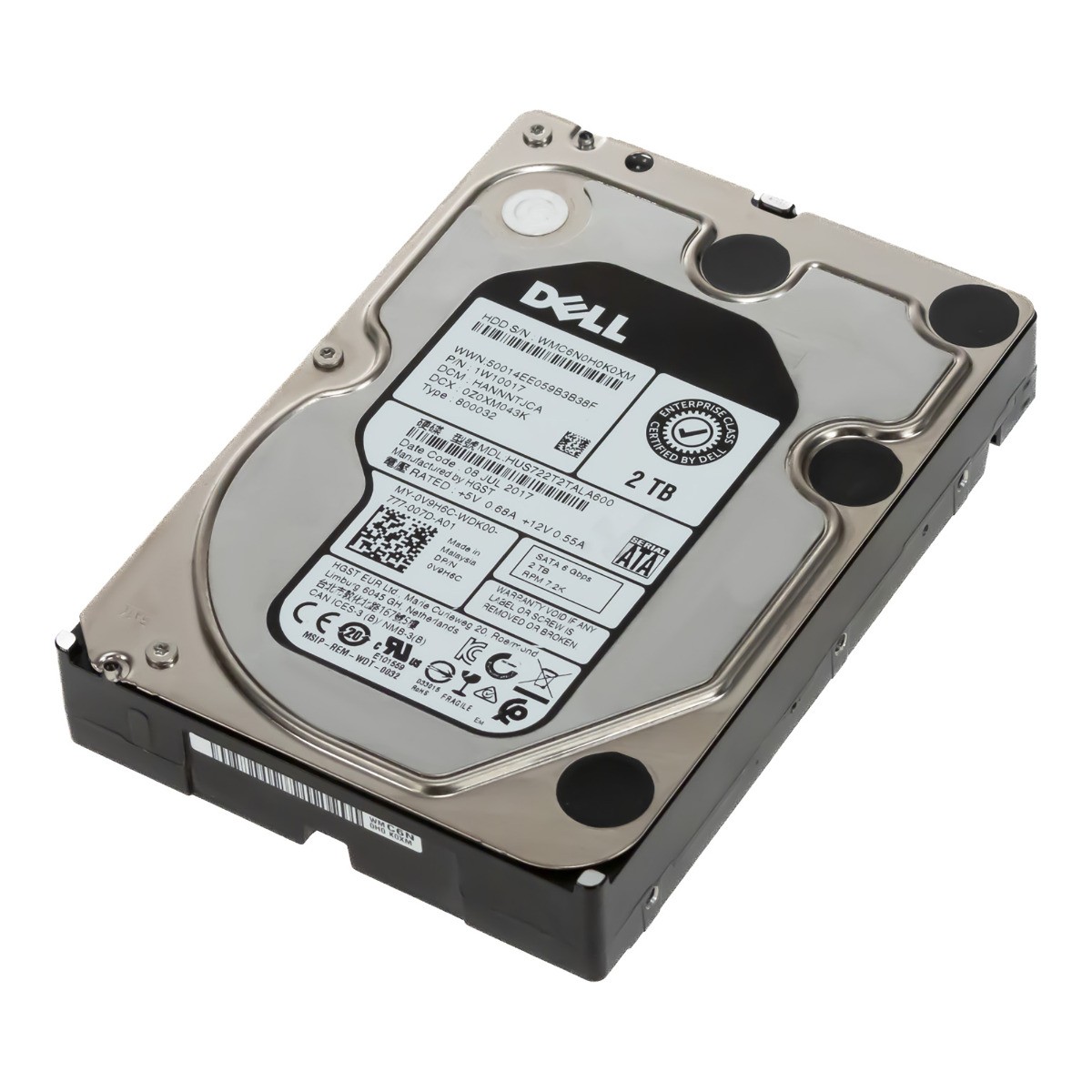 HARD DRIVE DELL 0V9H6C HUS722T2TALA600 2TB 7.2K 128MB SATA III 3.5''