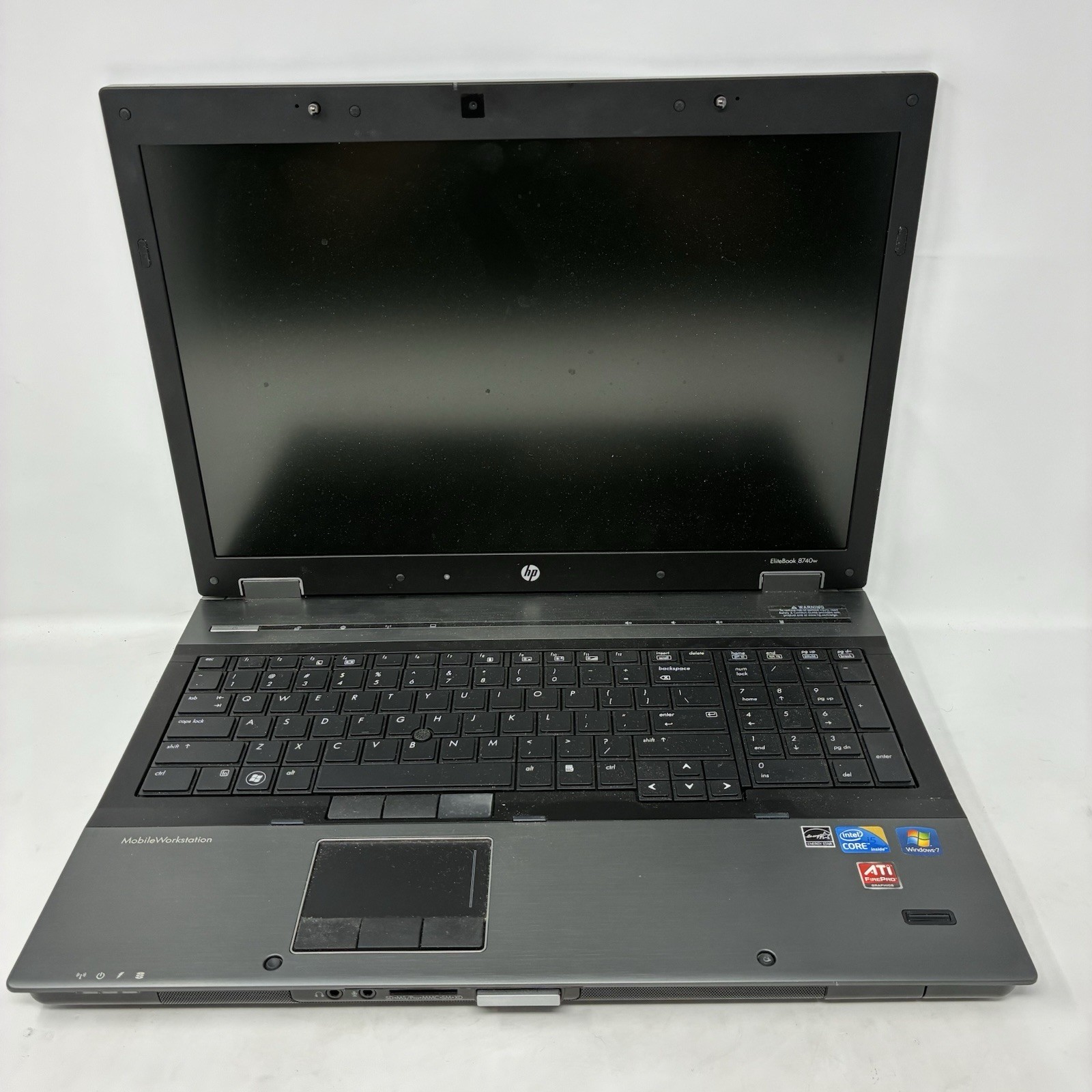 HP EliteBook 8740W Laptop Intel i5 17" LCD ATI FirePro Parts/Repair