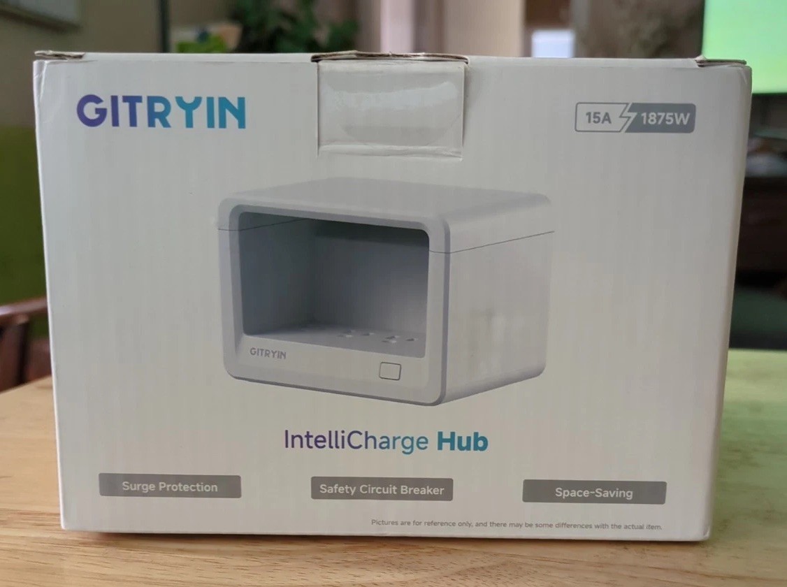 Gitryin 12-in-1 IntelliCharge Desktop Power Hub 1875W GaN | 8 AC Outlets