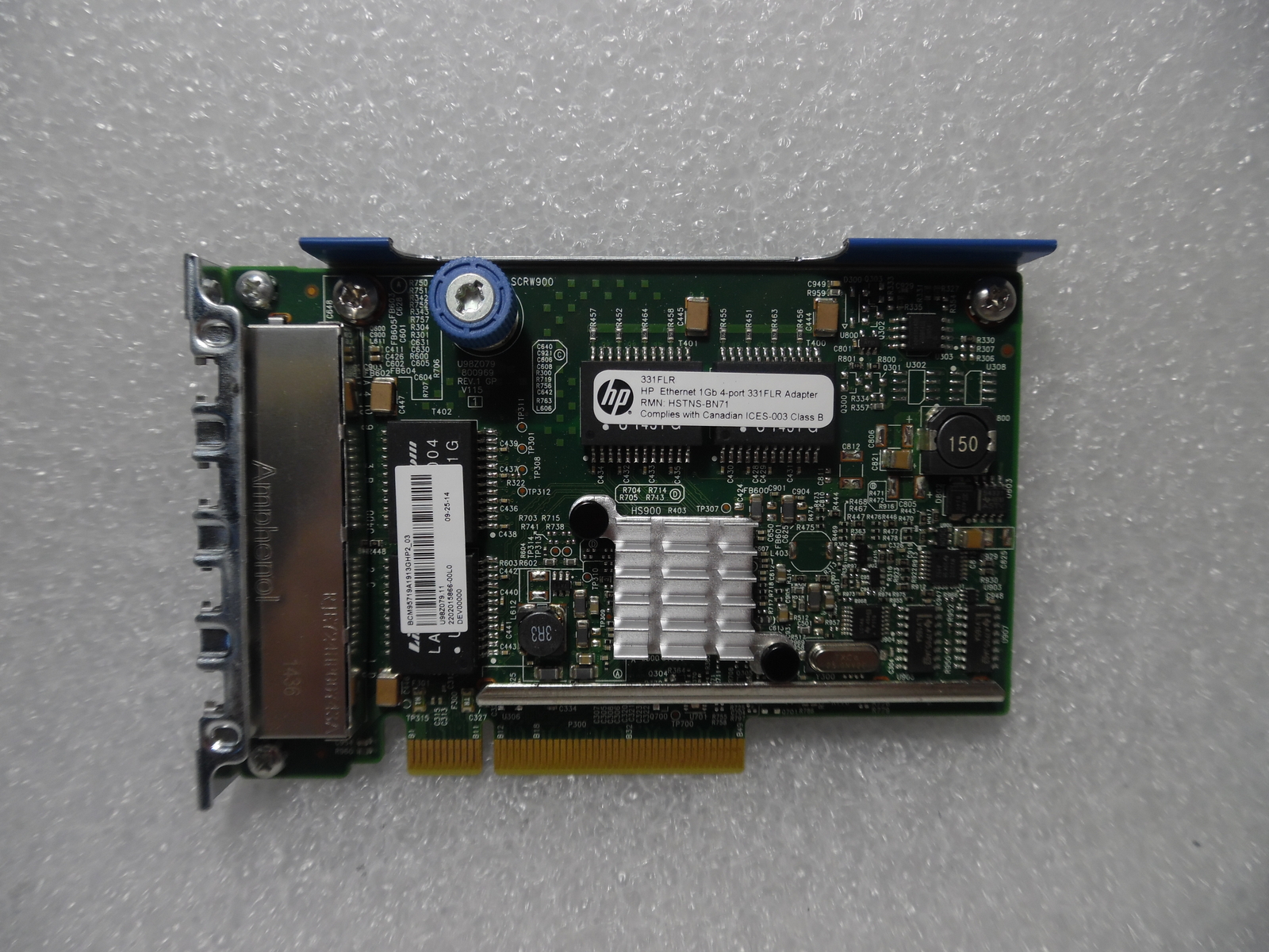 Quad Port GbE GE GigaBit EtherNet HP 331FLR 629133-002 789897-001 629135-B21 Pre