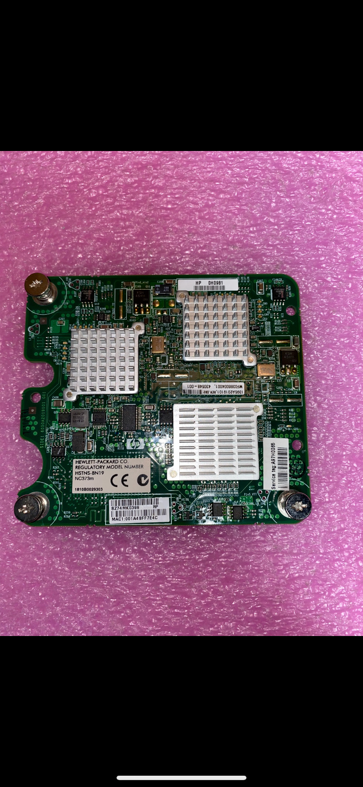 430548-001 HP NC373M 1GBPS SERVER NETWORK ADAPTER 404983-001