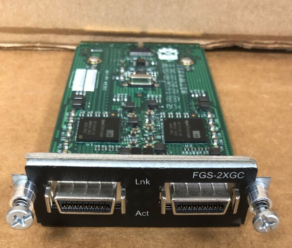 Foundry FGS-2XGC FastIron GS field installable 2-port CX4 10 Gigabit Ethernet