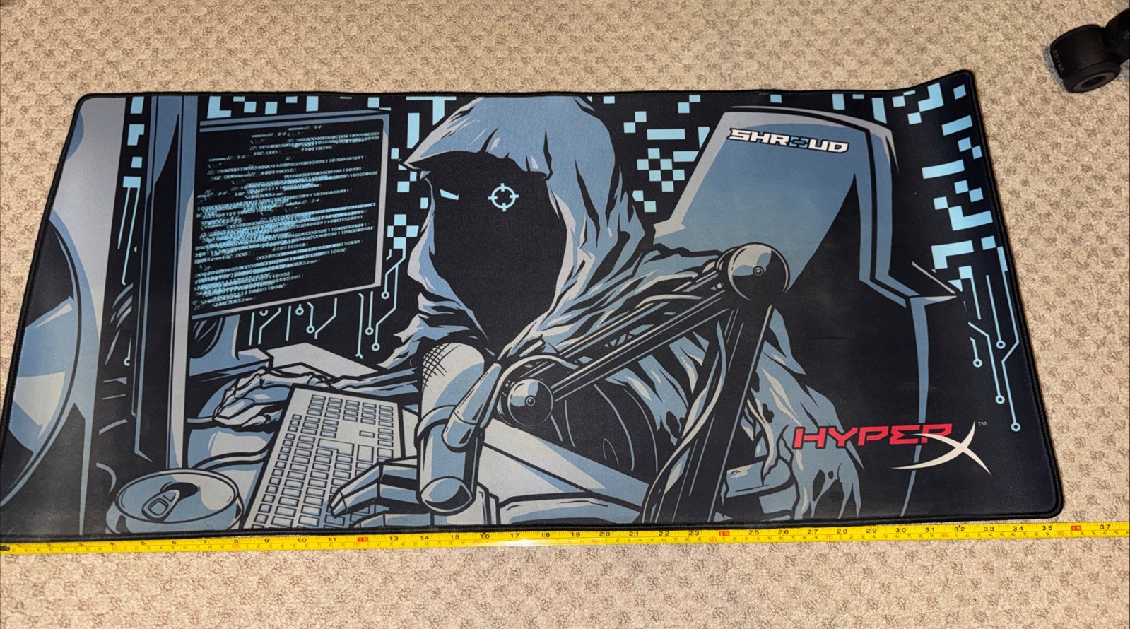 RARE HyperX Fury S Shroud Edition Pro Gaming Mouse Pad XL Size Used RARE