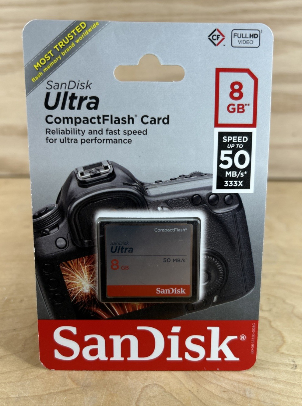 SanDisk Ultra 8GB Compact Flash Memory Card 50MB  8GB SDCFHS-008G-AW46 NEW