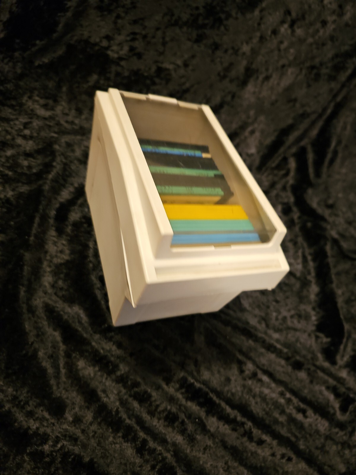 Vintage Fellows 3.5” Floppy Disk Case 32 Disks 25 Labels Used