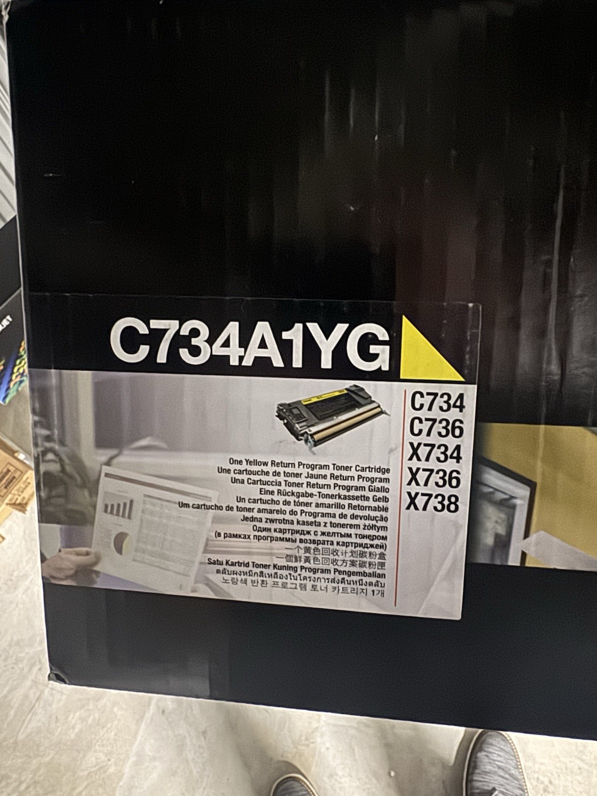 Genuine Lexmark C734A1YG Yellow Toner For C734 / C736 / X734 / X736 / X738