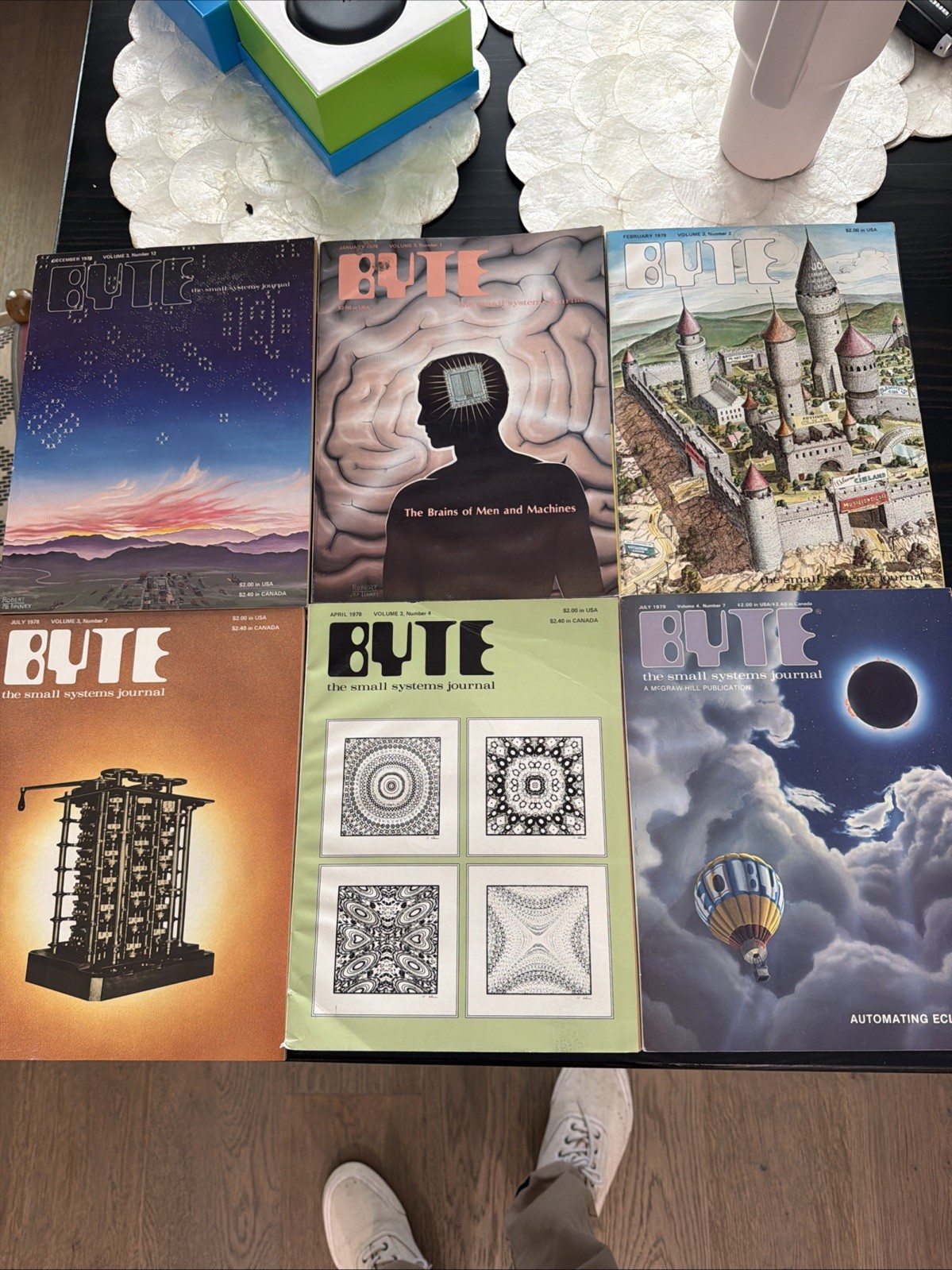 Vintage 1978 BYTE Magazine Lot of 6 Small Systems Journal Computer Computing
