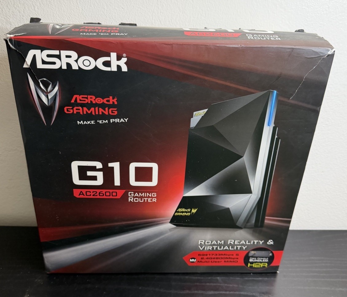 New ASRock G10 gaming router AC2600 Opened