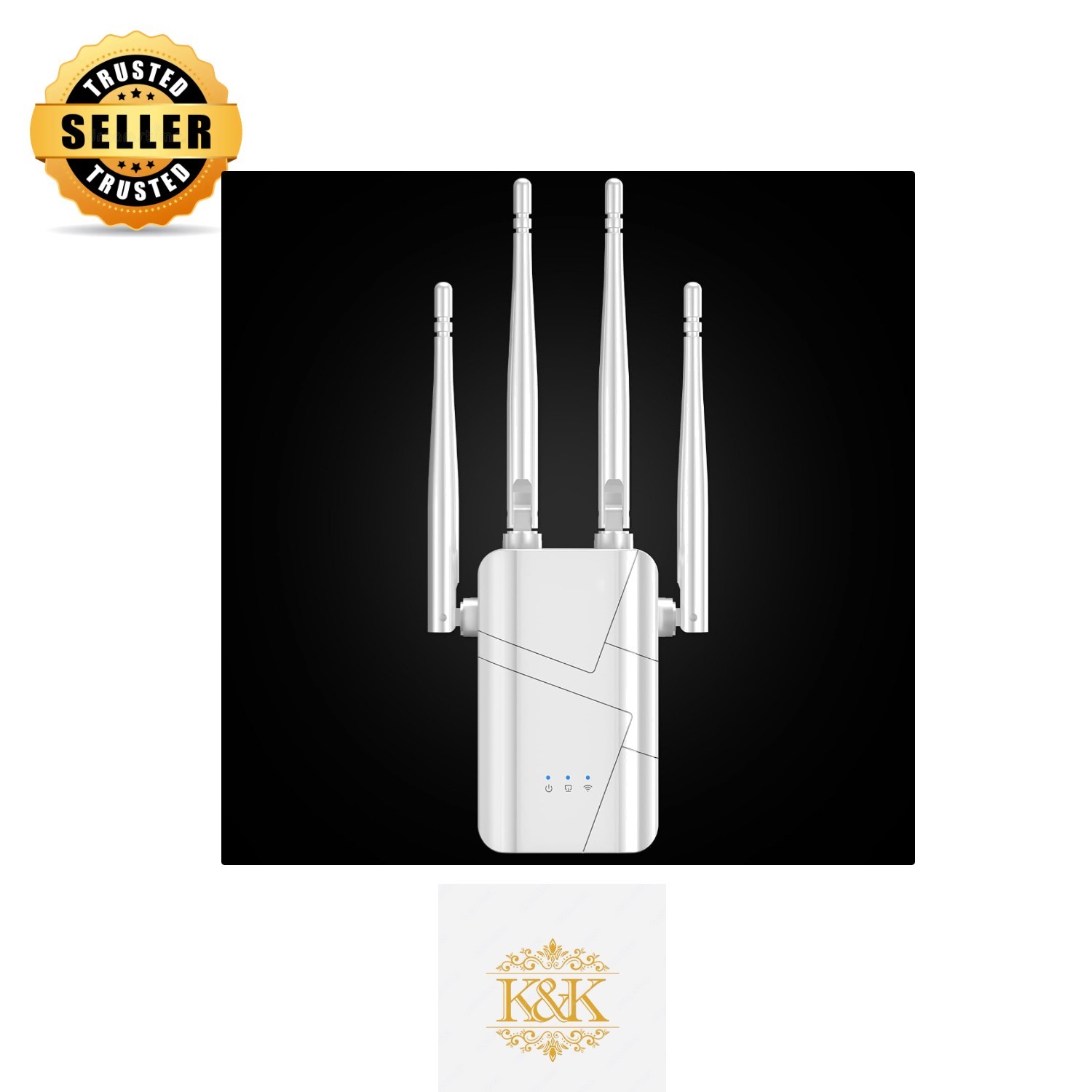 2026 Newest WiFi Extender - Strong & Stable Connection, 1-Tap Setup, White