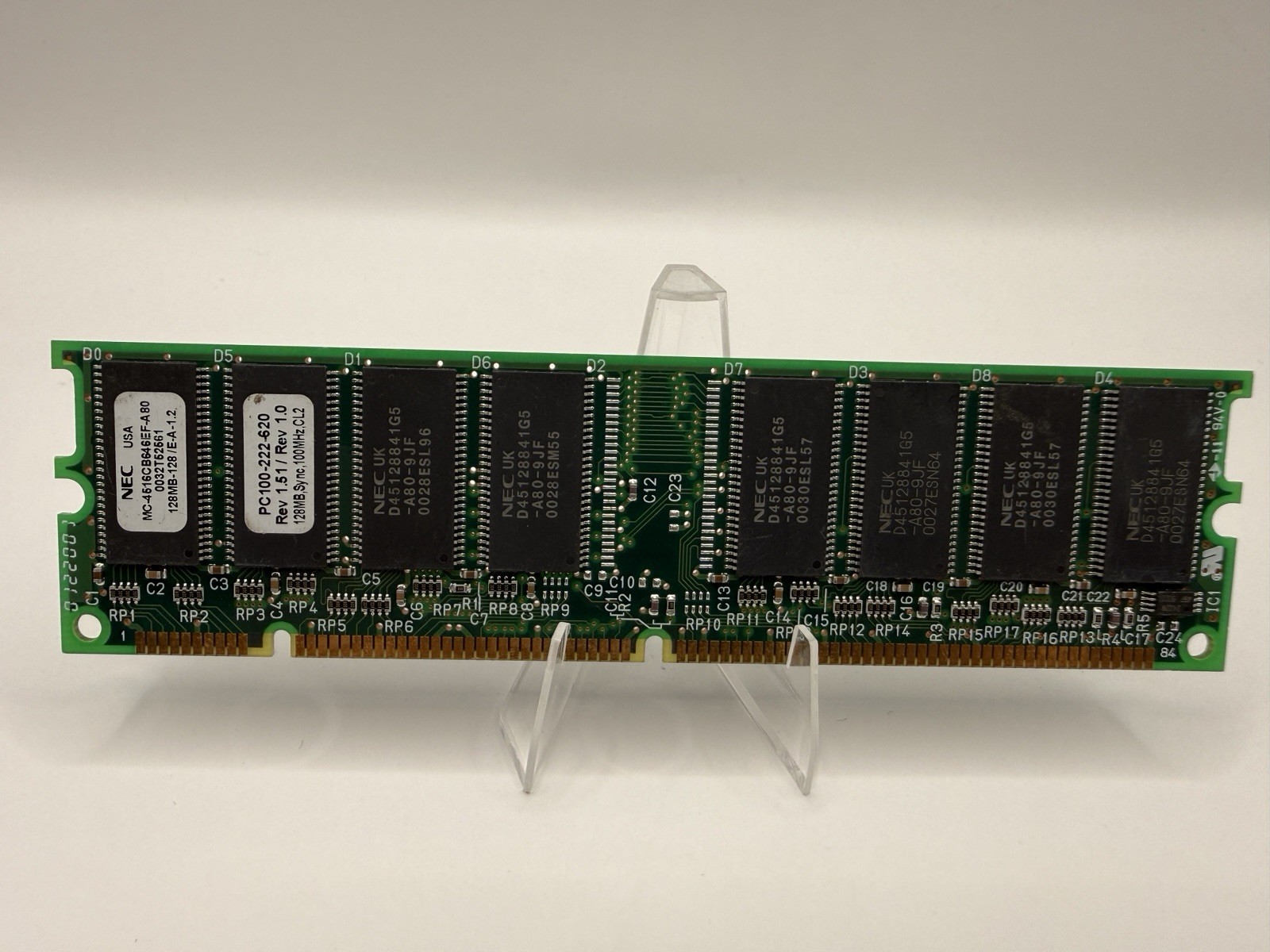 NEC 128MB PC100 SDRAM 168-Pin CL2 Desktop RAM MC-4516CB646EF-A80 Tested