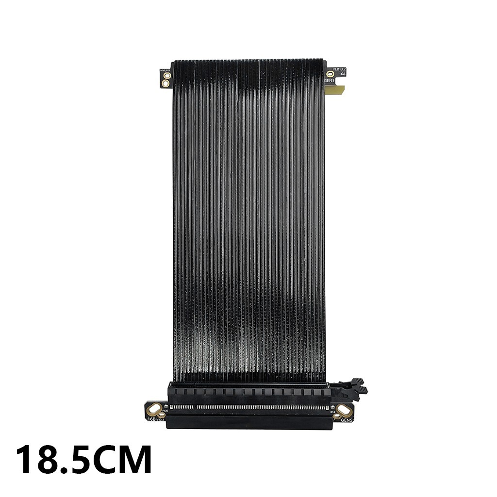 PCI E PCIe 5.0 X16 Riser Cable Double Reverse PCI Express Gen5 for ITX Server