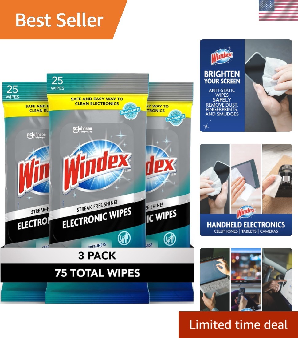 Ultimate 75 Count Screen Wipes for Electronics: Safe, Effective, and Portable