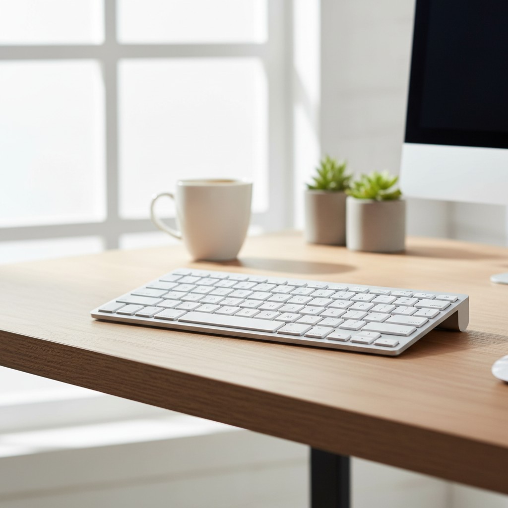 Elegant Wireless Bluetooth Keyboard for Mac - Exclusive Shortcut Keys Included