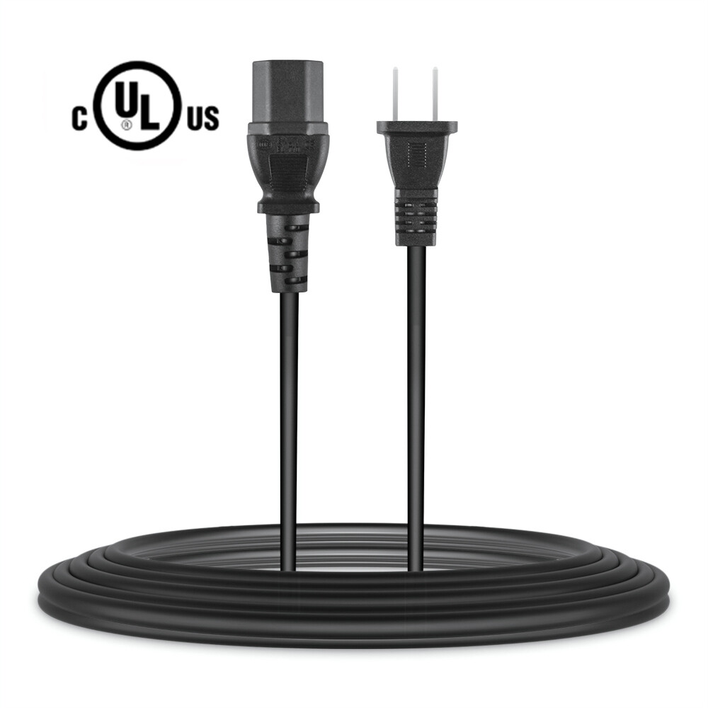 6.6ft UL AC Power Cable Cord for Yamaha Model No RX-A710 RX-A720 2-Prong Lead 