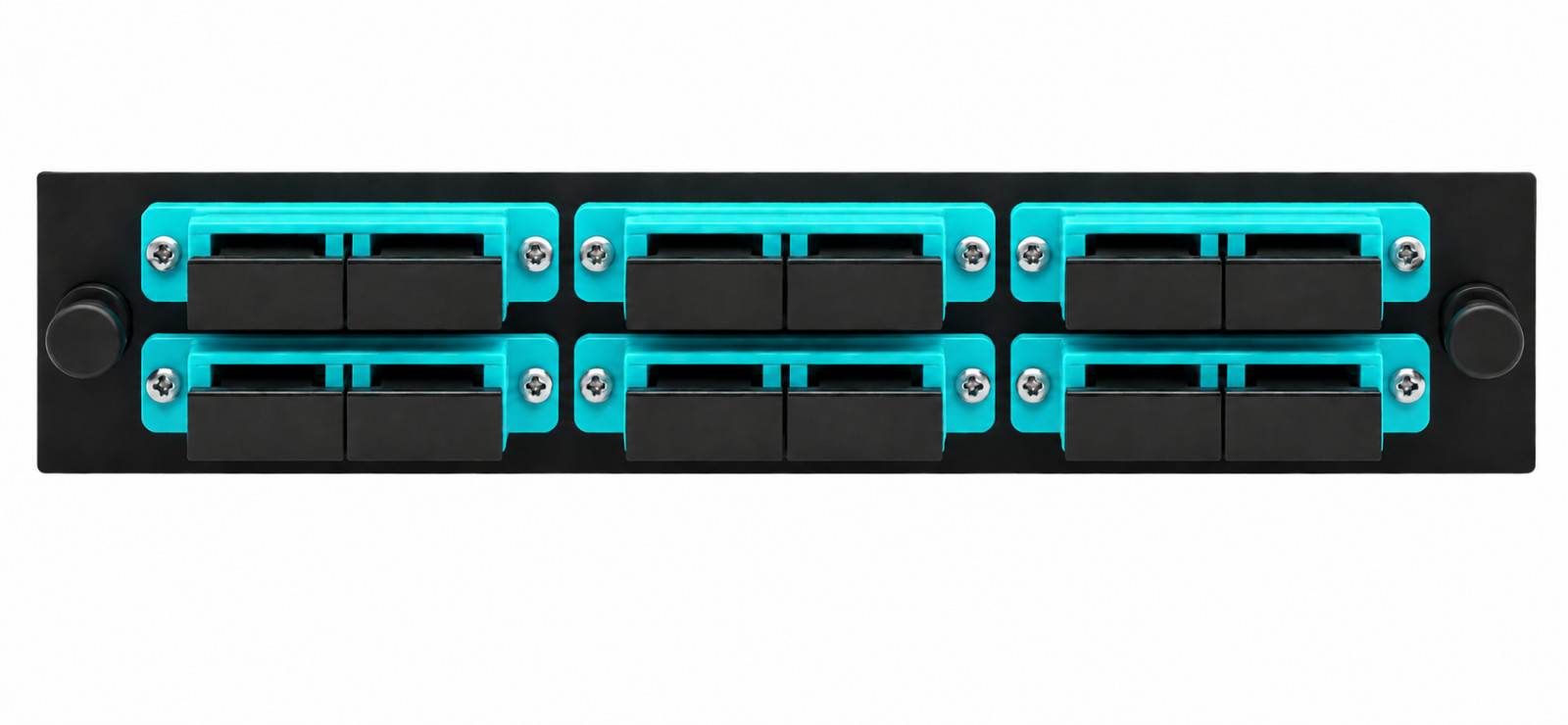 12 Port SCUPC OM3 Multimode LGX Style Fiber Adapter Plates, Patch Panels Qty.100