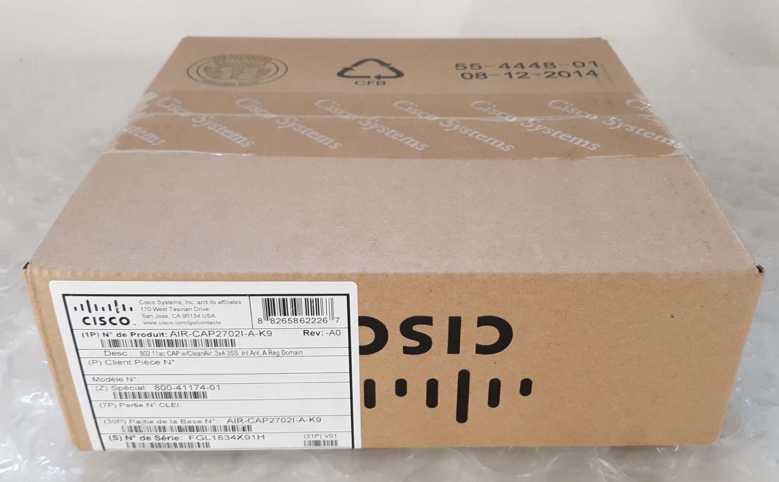 Cisco AIR-CAP2702I-A-K9 802.11ac Wireless Access Point NEW *SEALED*
