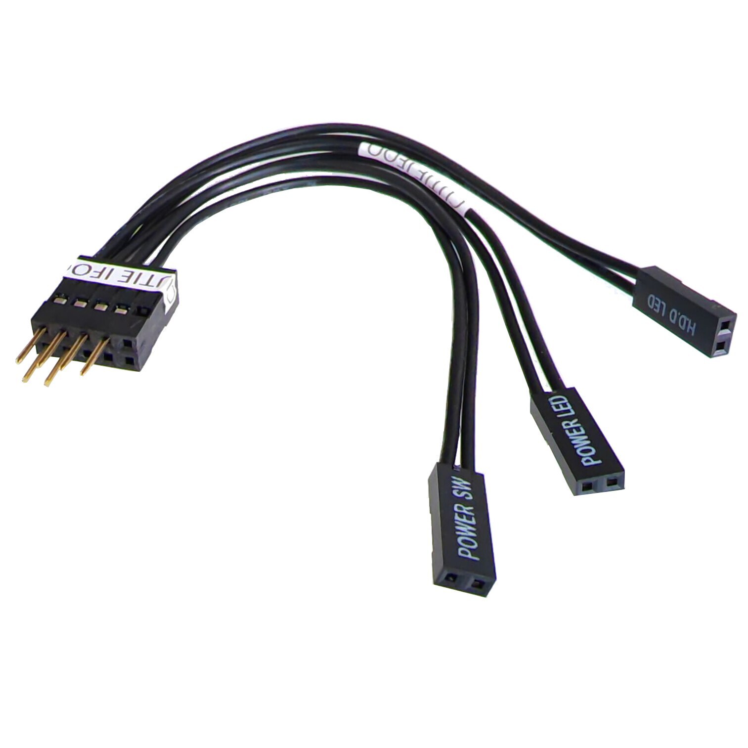 Motherboard Power SW HDD LED + - Cable 6P Start Switch Jumper Front Panel Header