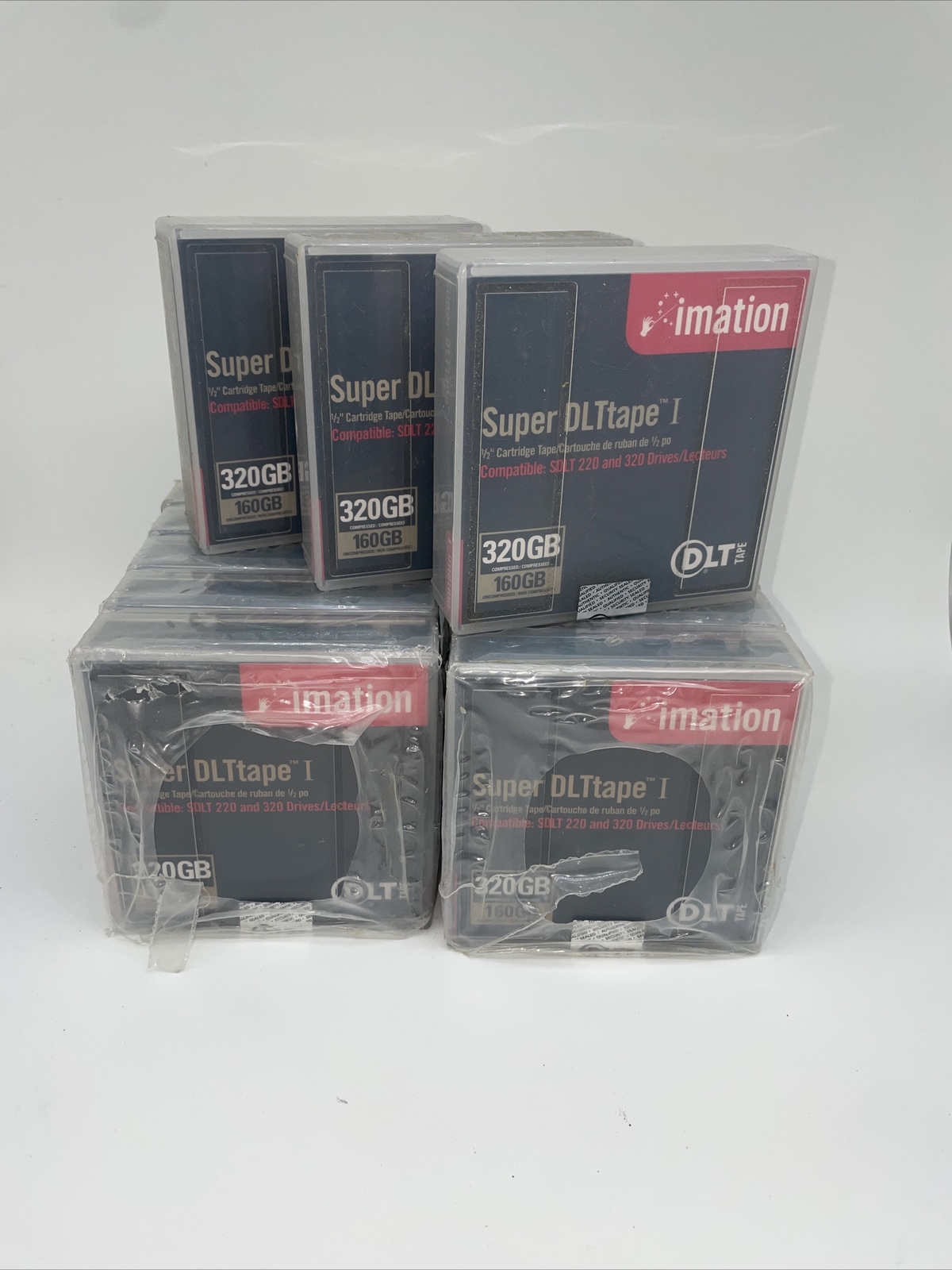 (13) NEW Imation Super DLTape I 1/2" - 320GB Compressed / 160GB Uncompressed