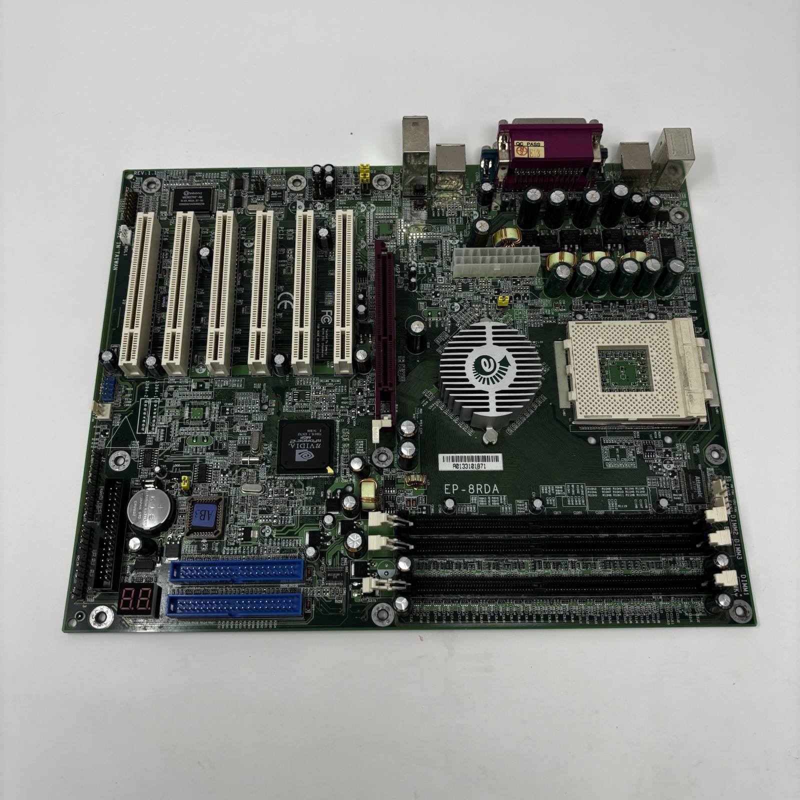 EPoX EP-8RDA Socket A nForce2 ATX Motherboard DDR AGP Retro PC Untested As-Is
