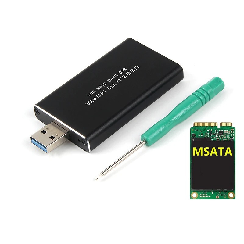 MSATA to USB 5Gbps USB 3.0 to mSATA SSD Enclosure Case Hard Disk HDD Case