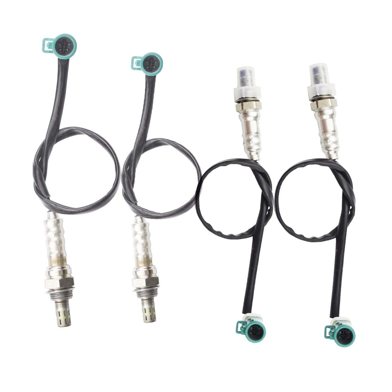 4PCS Oxygen Sensor 1 & 2 for 1999-2008 Ford Expedition 4.6L/5.4L Upstream + D...