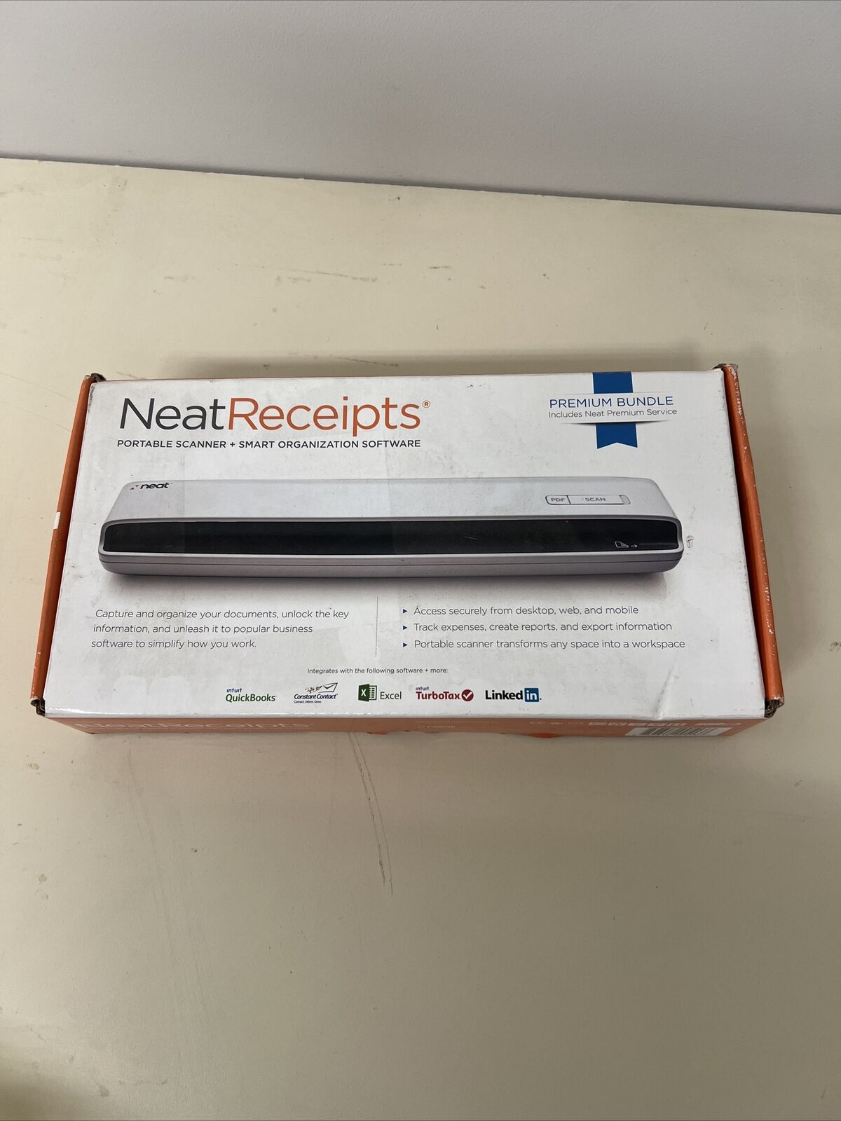 Neat Receipts Mobile Scanner + Digital Filing System Open Box