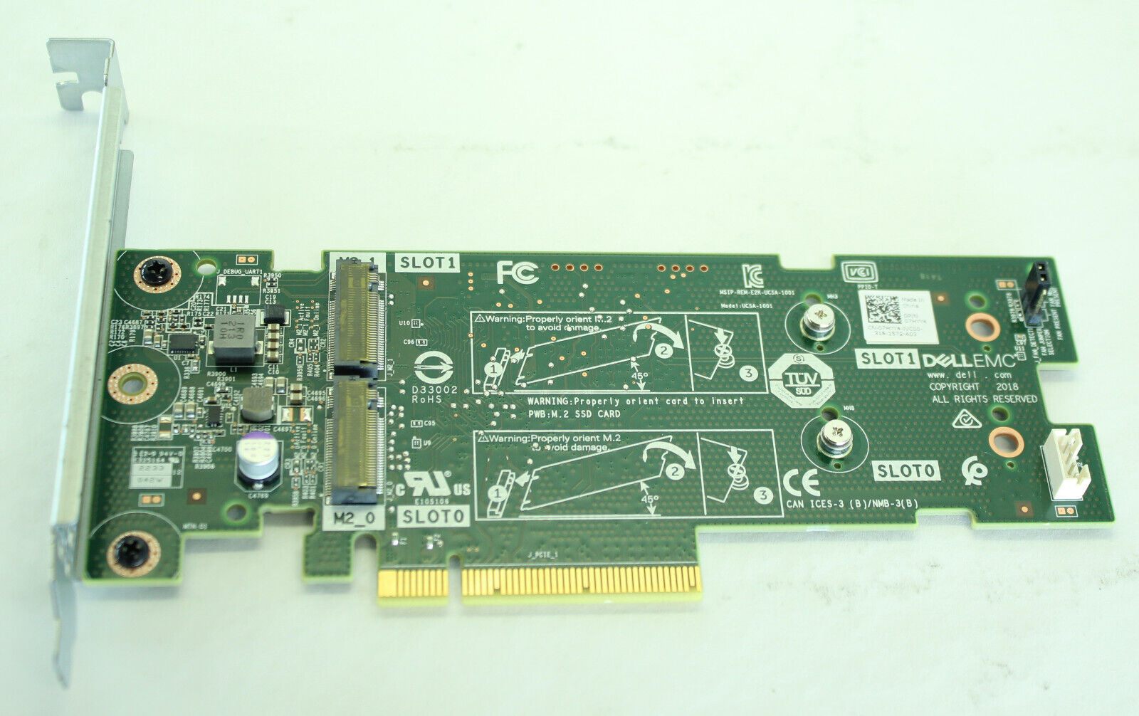 Dell PowerEdge BOSS Boot Optimized Server Storage M.2 SSD Adapter 07HYY4 7HYY4