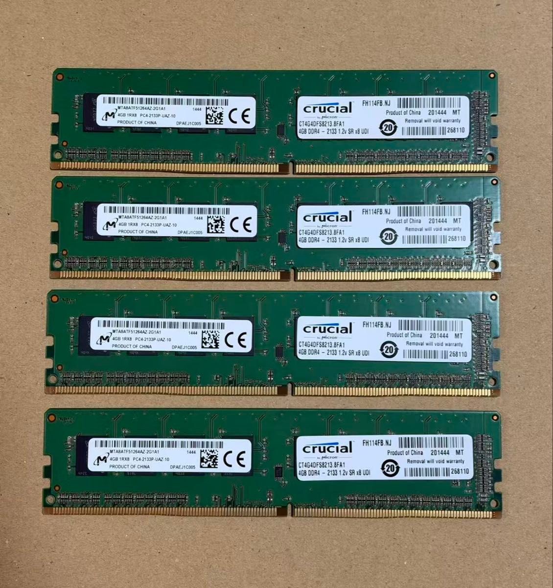 Crucial 16GB DDR4-2133 PC4-2133P Desktop Memory 4x4GB Modules Tested