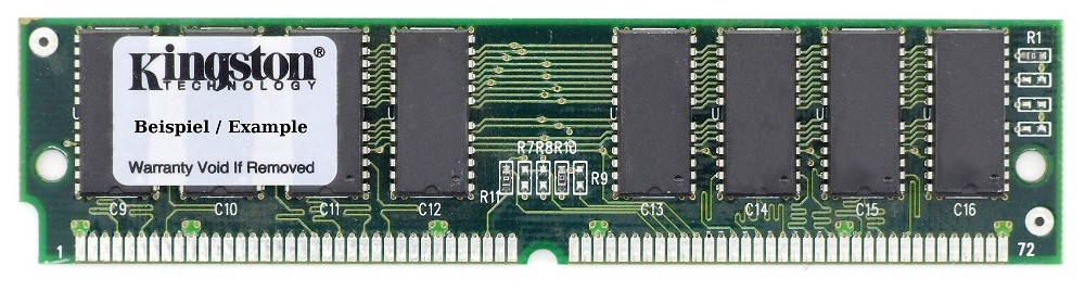 16MB Kingston KTM4x32L-60ET PS/2 EDO SIMM Computer Memory 72-Pin 5V 1360-040.A00