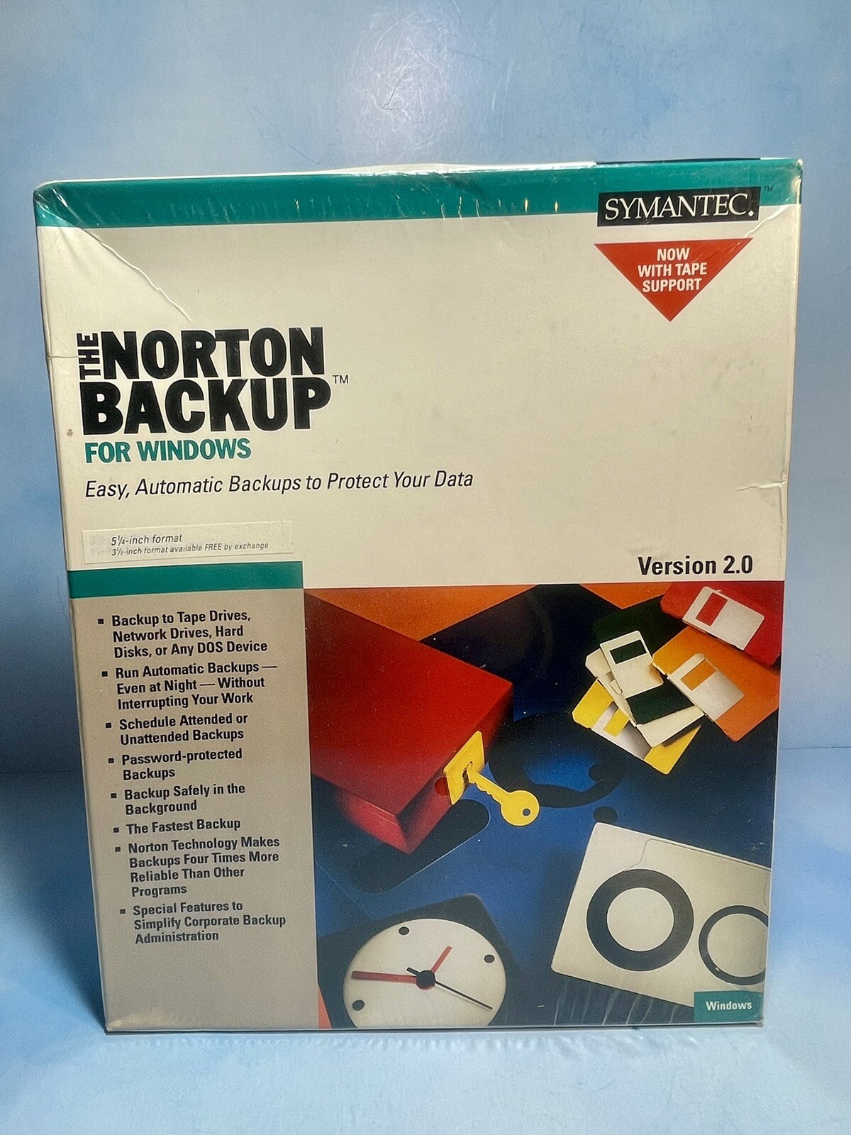 The Norton Antivirus Version 2.0 For DOS and Windows 3.0/3.1 Sealed Brand New