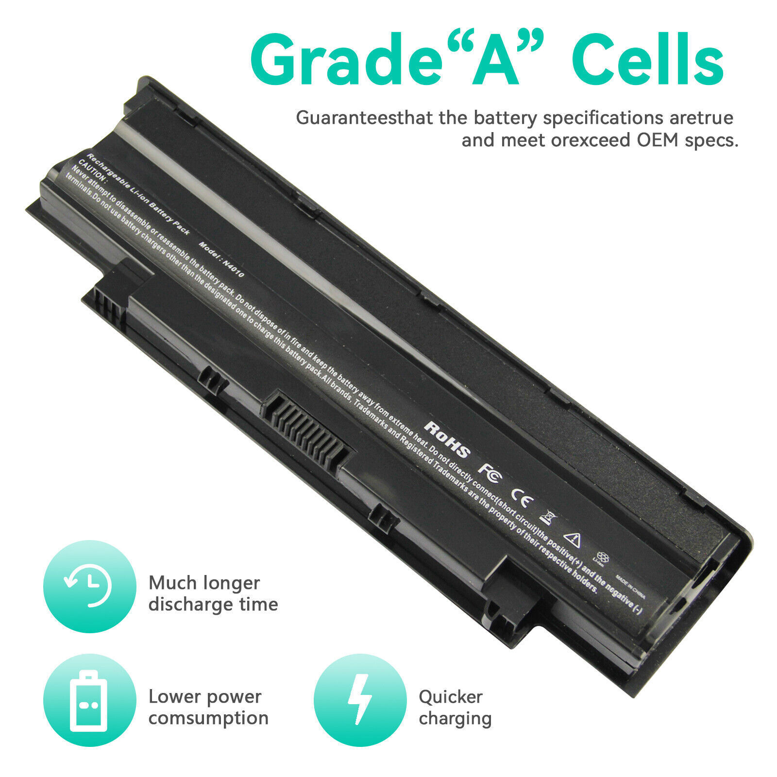 6/9 Cell Battery For Dell Inspiron N5030 N5040 N5050 J1KND N4010 N5010 N5110