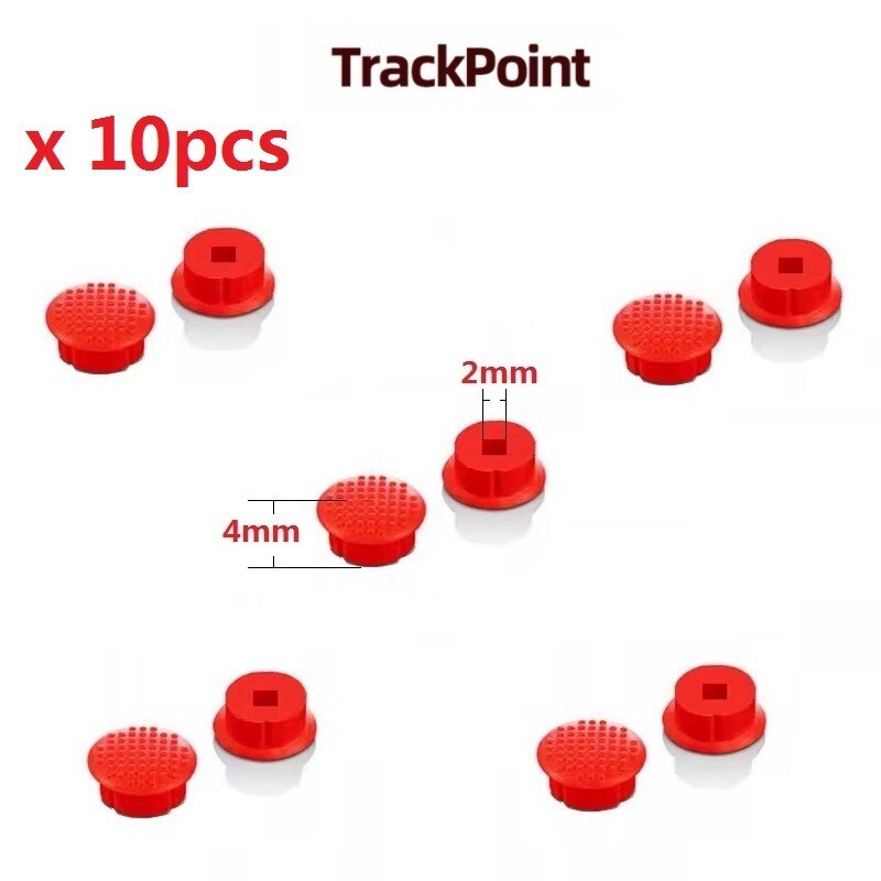 10pcs Dome Rubber Mouse Pointer TrackPoint Cap For Lenovo ThinkPad Laptop 2*2mm