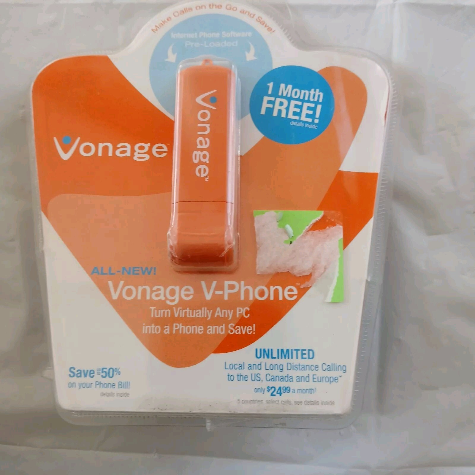 Vonage V256-USB11-VR V-Phone with 256MB USB Flash Drive