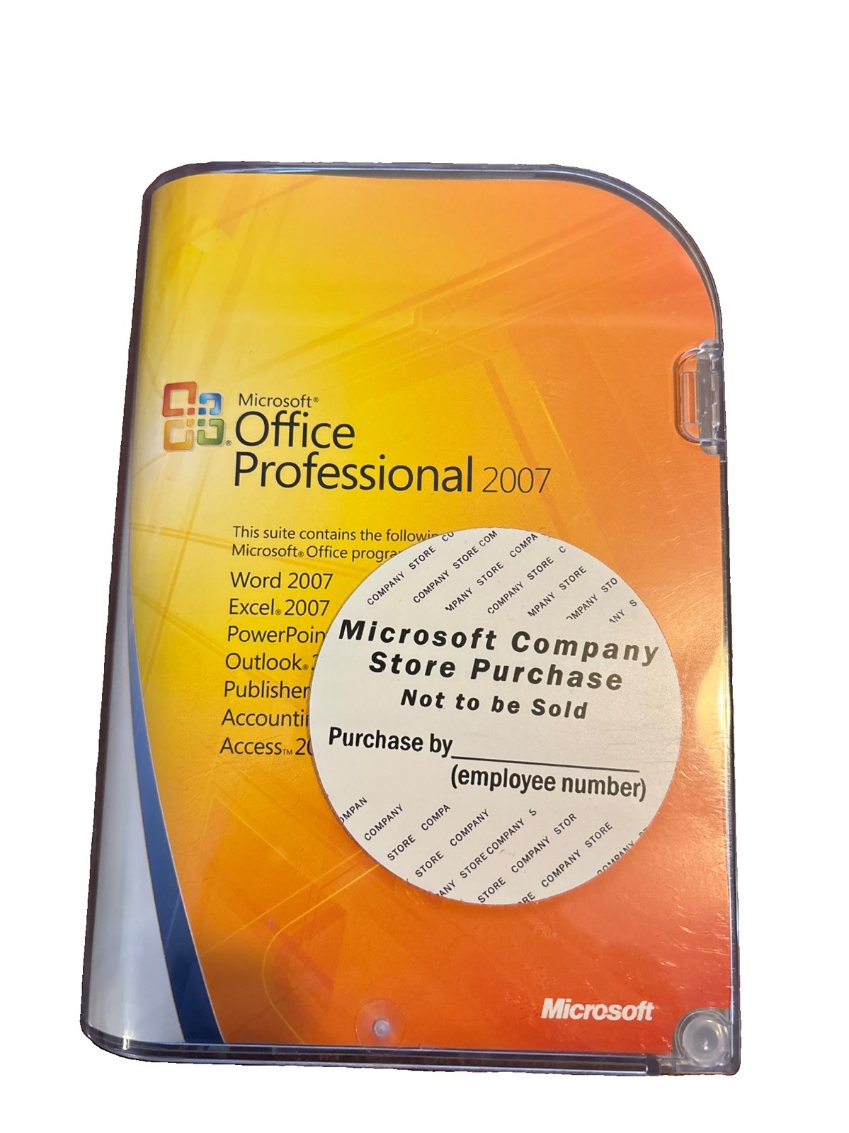 MICROSOFT OFFICE PROFESSIONAL 2007 NEW SEALED