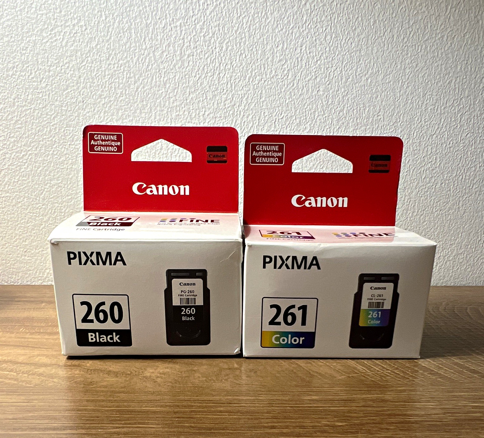 Canon PIXMA Genuine Inkjet Cartridges PG-260 Black & CL-261 Tri-Color TR7020
