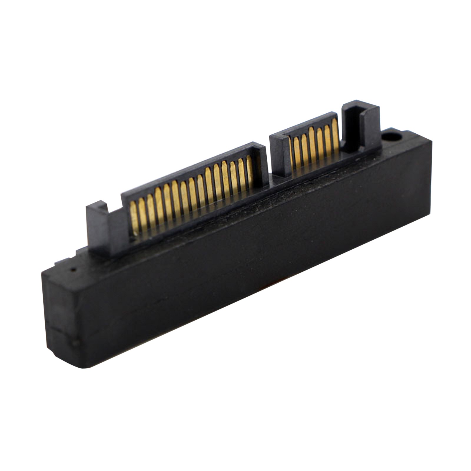 90° Right Angled SATA 22Pin 7+15 Male to SATA 22Pin Female Connector Adapter