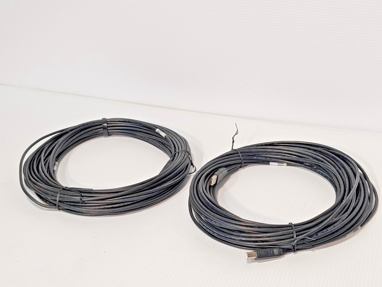 Lot of 2: Molex, Linoya E320763 USB Shielded High Speed Black Cable Rev. 2.0
