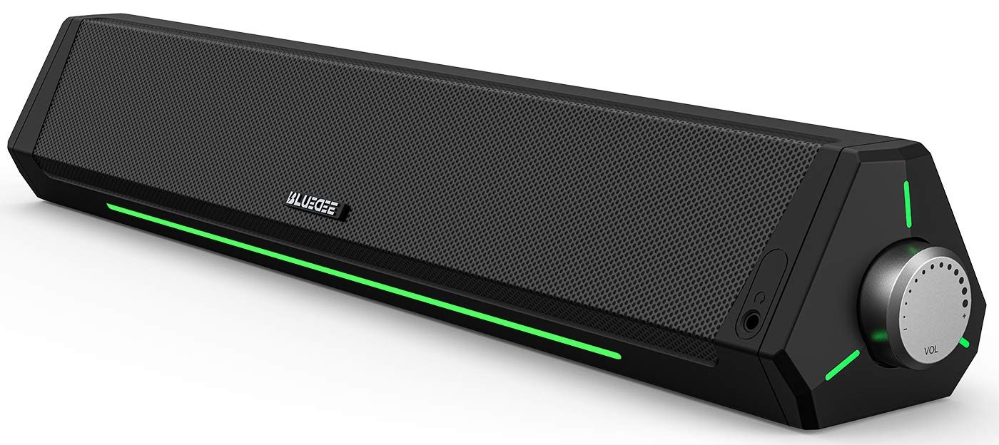 BLUEDEE Computer Speakers for Desktop PC, Sound bar, 15 Watts, Black