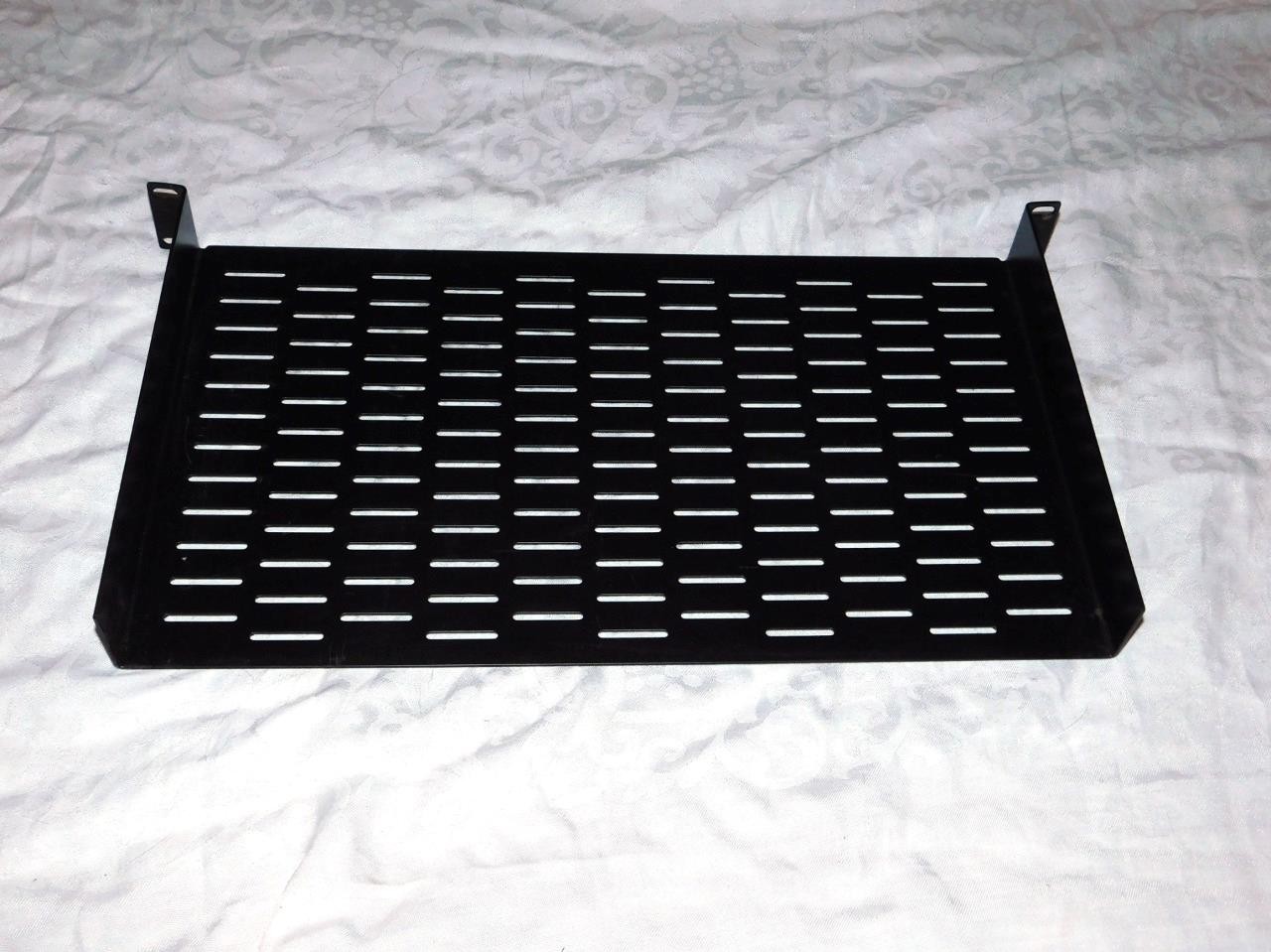 Electriduct 1U Black Rackmount Server Rack Shelf Electronics Equipment Metal