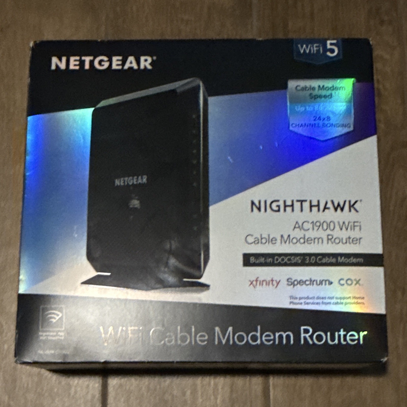 NETGEAR Nighthawk C7000 AC1900 WiFi Cable Modem Router- Open box Unused