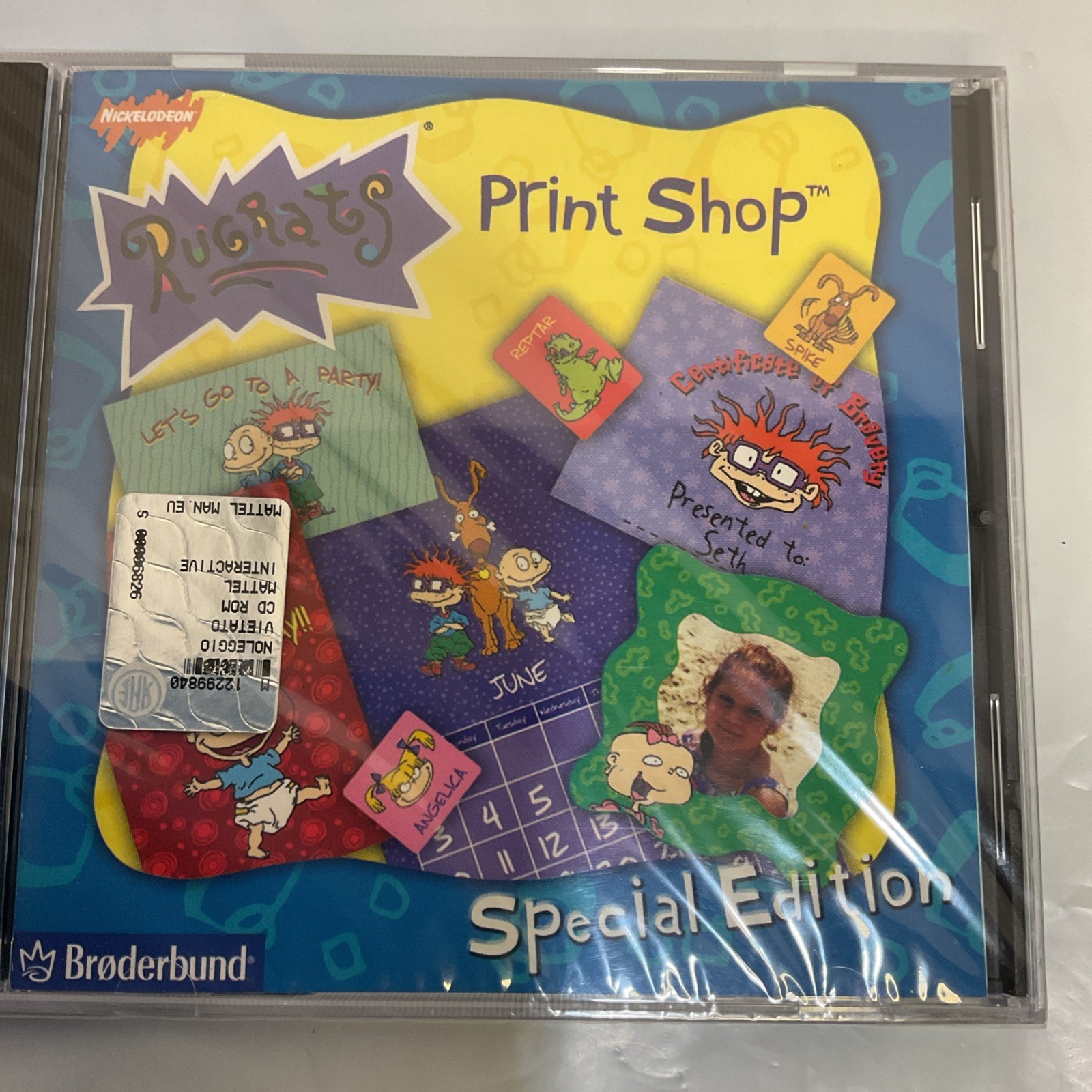 NEW Vintage 90s Nickelodeon Nick RUGRATS PRINT SHOP CD Rom Special Edition 1998