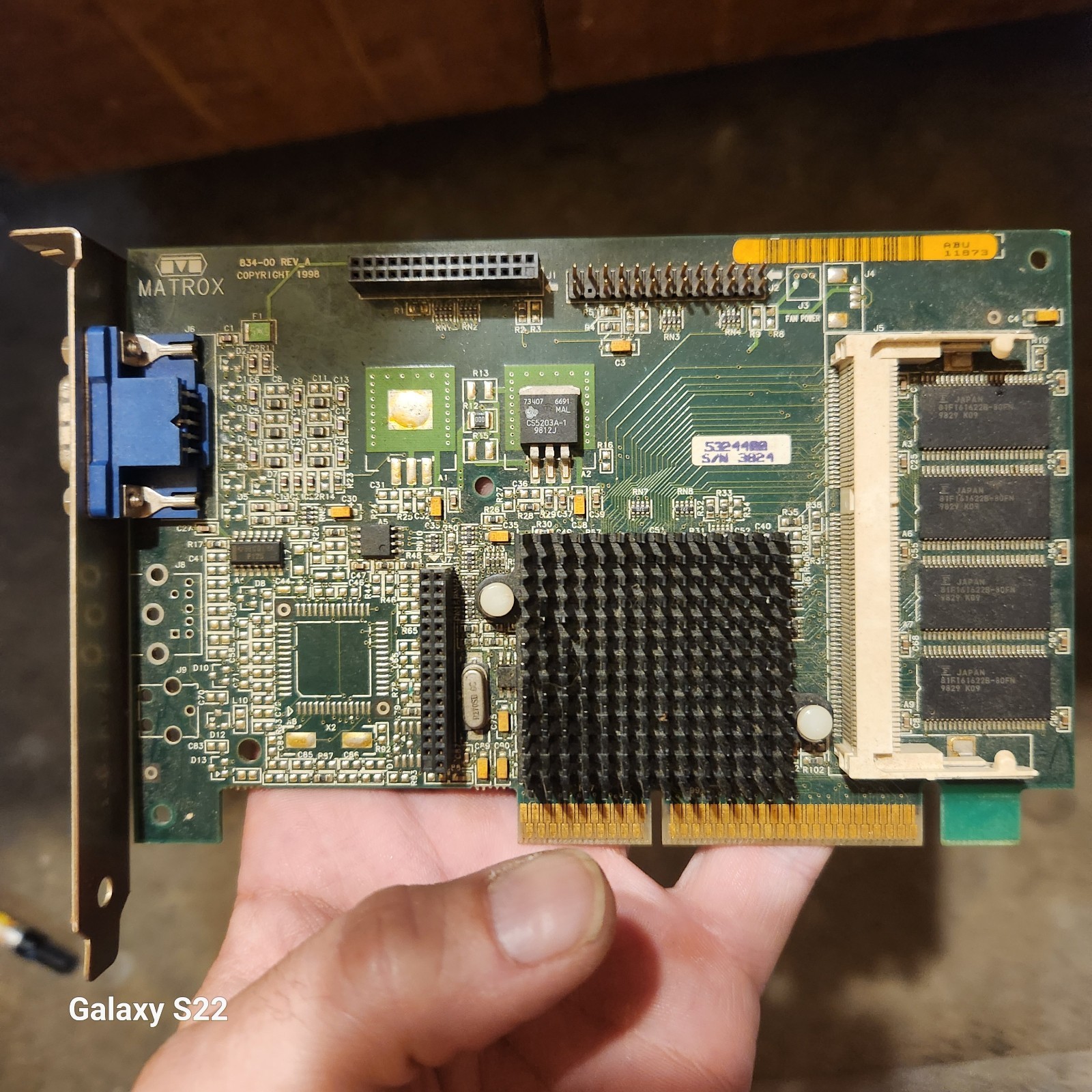 Matrox Millennium G200 AGP GraphicsCard 8MB VRAM Excellent MGA-G200 798-02 REV A
