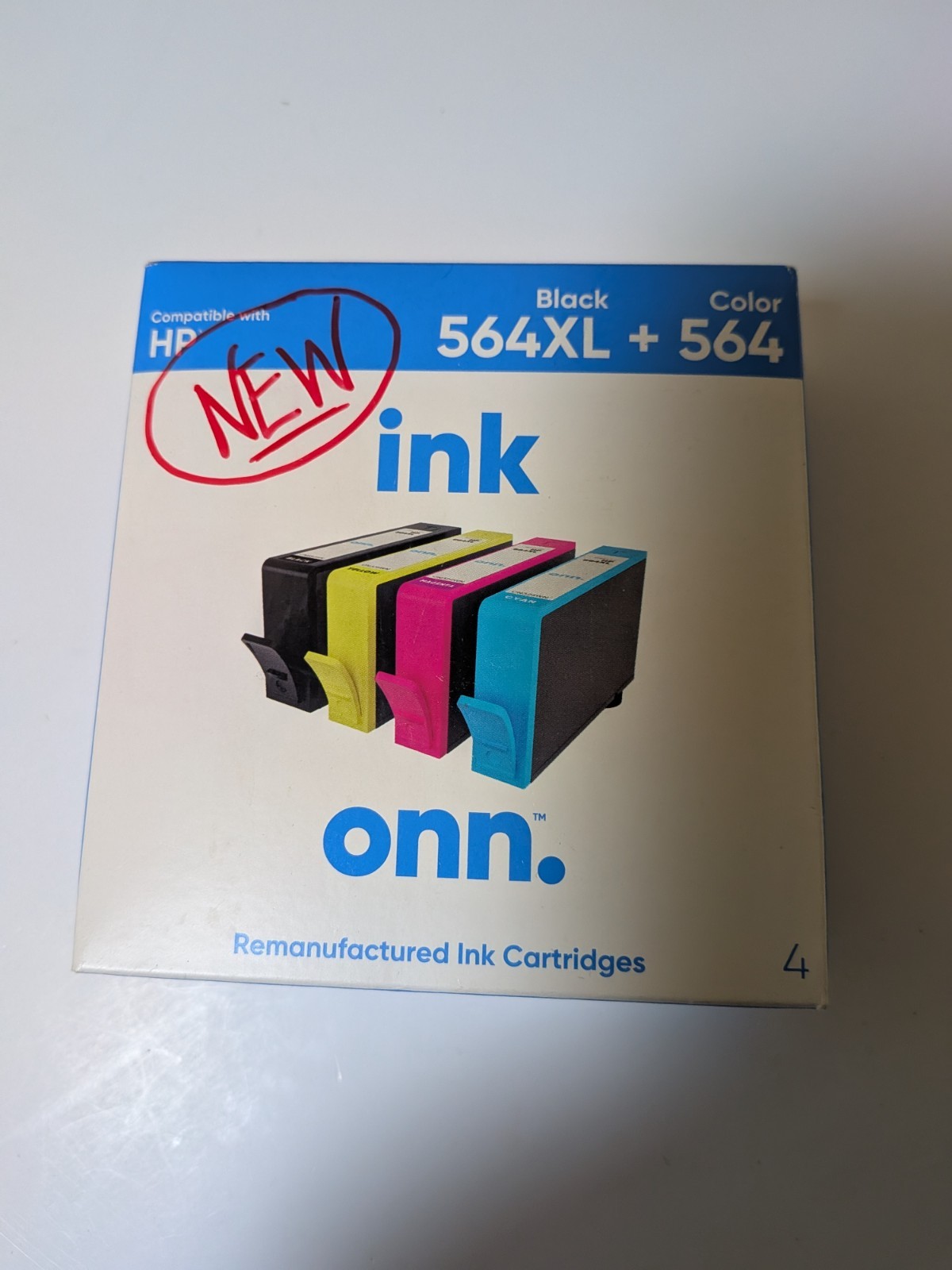 Ink Onn Remanufactuted Cartridges . 4 Total. Yellow, Cyan,Magenta,Black. 6/2022