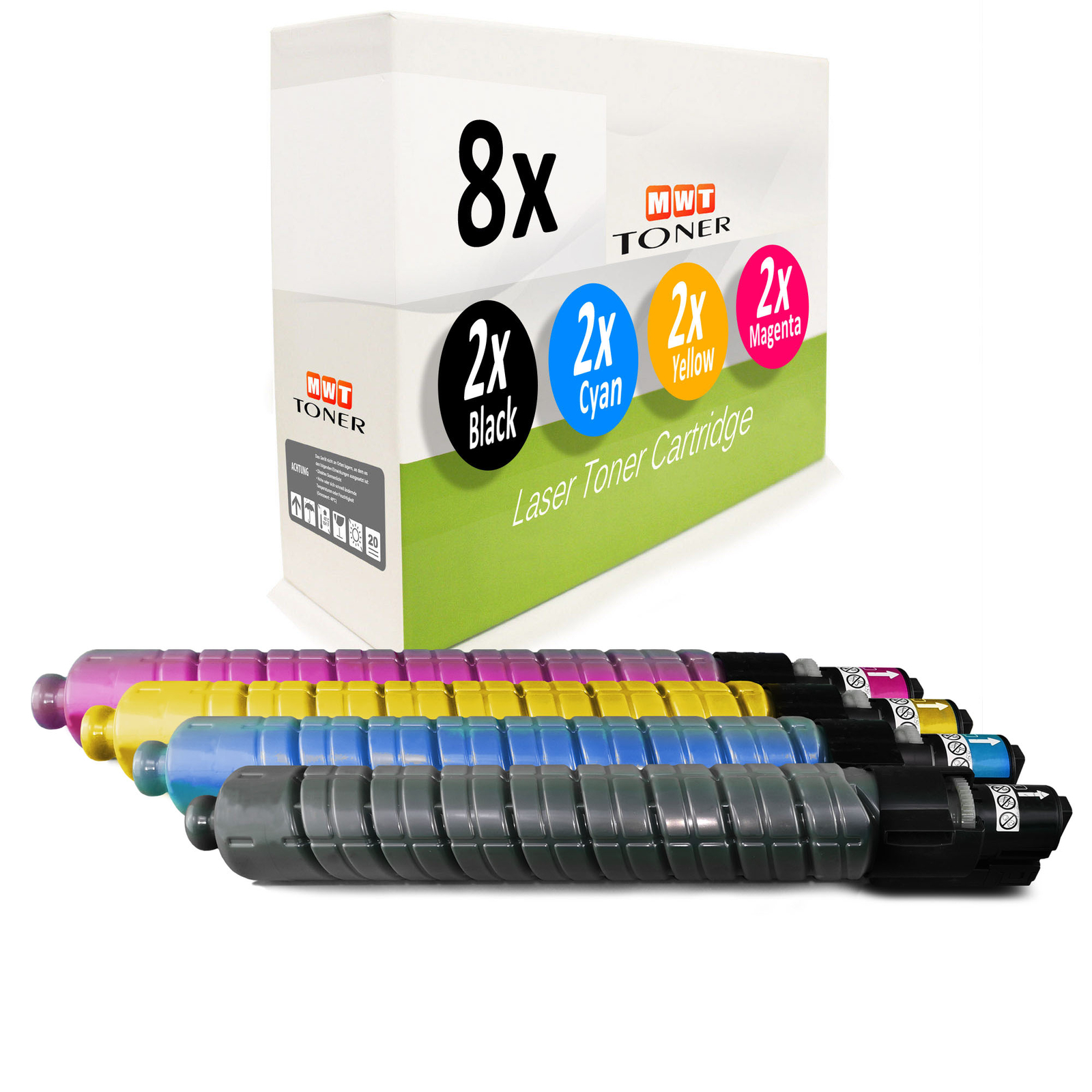 8x Cartridge Replaces Ricoh TYPE3300