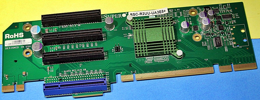 RSC-R2UU-UA3E8+ Supermicro 2U 3x PCIe x8 Slot Riser Card