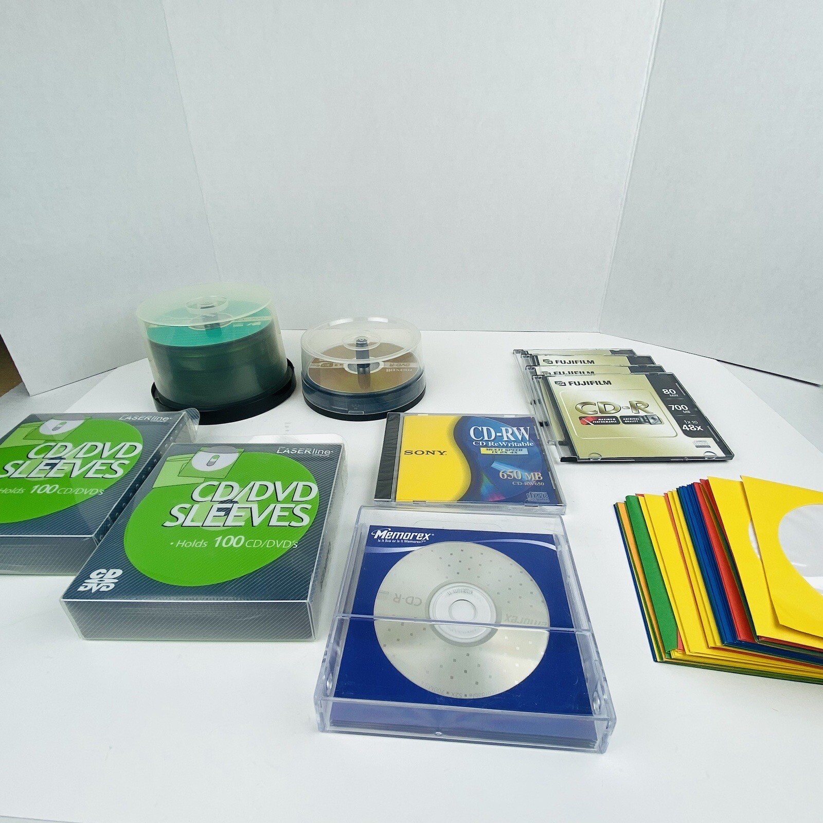 Maxell CD-R 80 x 700 Recordable Media DVD-R Sony Fujifilm + Jewel Case HUGE LOT