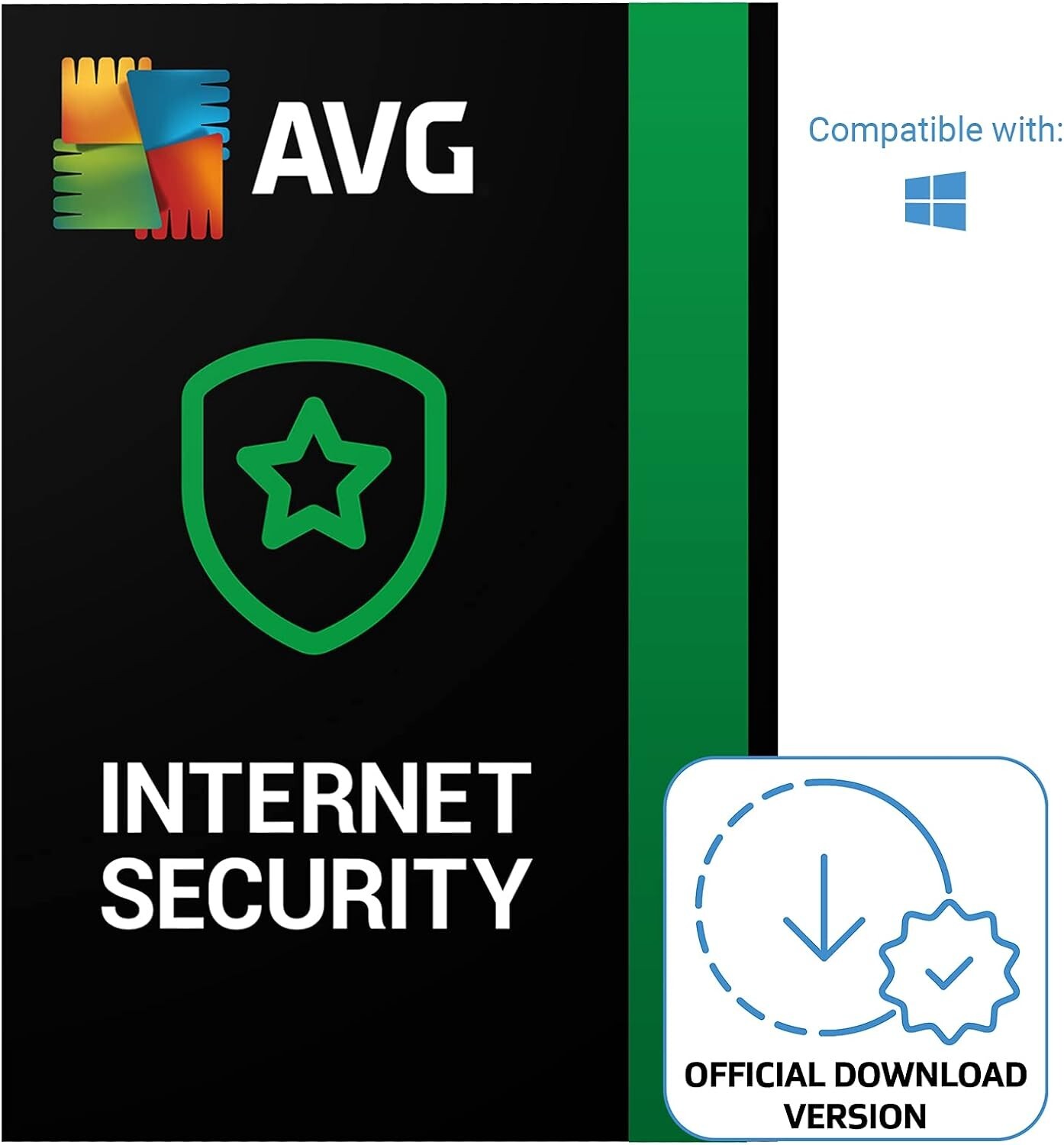 AVG Internet Security 2026 1 Device 1 Year Antivirus Protection Same Day Email