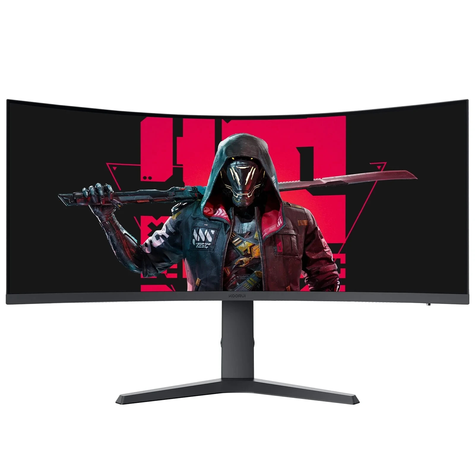KOORUI 34'' Ultra Curved Gaming Monitor, HDMI, Display Port, Black