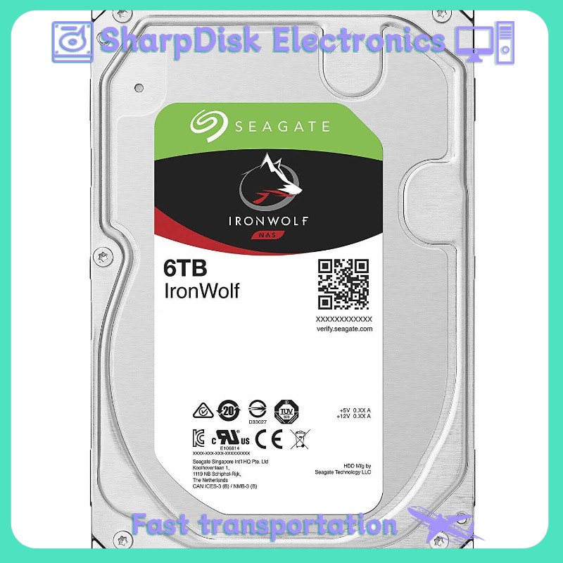 Seagate ST6000VN001 IronWolf internal hard drive 3.5" 6000 GB Serial ATA III